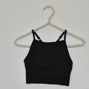 Lululemon Black High Neck Sports Bra